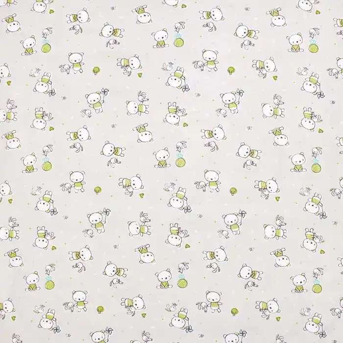 Mengenrabatt Baumwolle, Popeline, für Kinder, 28617-01, sahne