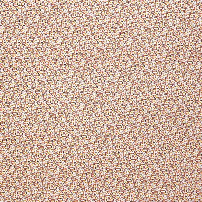 Highlight Baumwolle, Popeline, floral, 28607-03, ziegelfarben