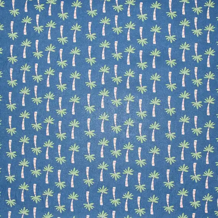 Bestseller Baumwolle, Popeline, Natur, 28563-007, blau