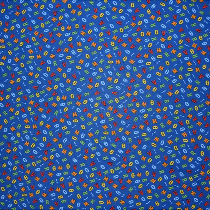 Top-Angebot Baumwolle, Popeline, Druck, 28564-005, blau