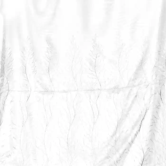 Top-Qualität Vorhangstoff, Stickerei, 300 cm, 27811-11, weiß