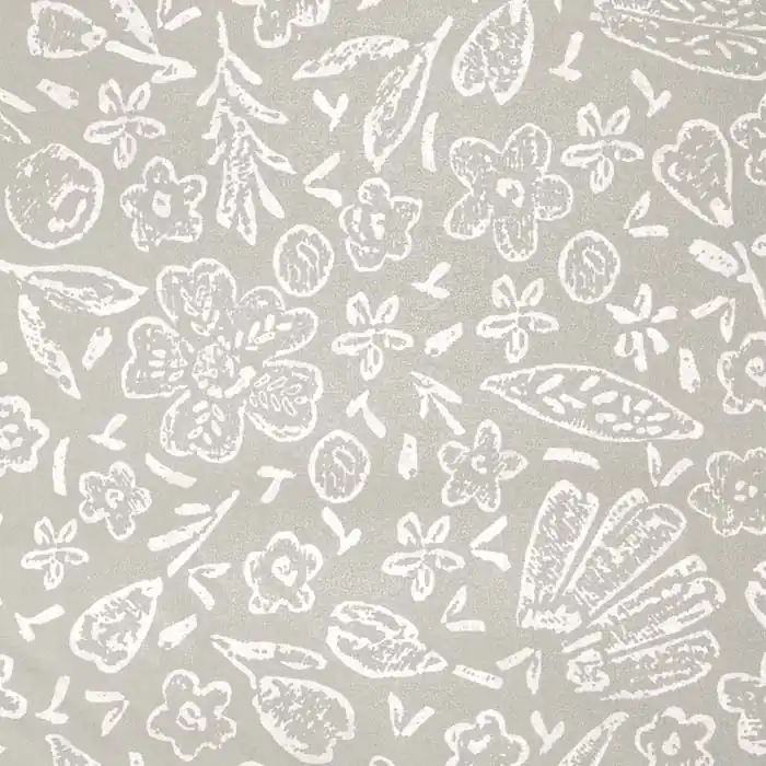 Baumwolle, Druck, imprägniert, floral, 26702-30, beige Zertifiziert