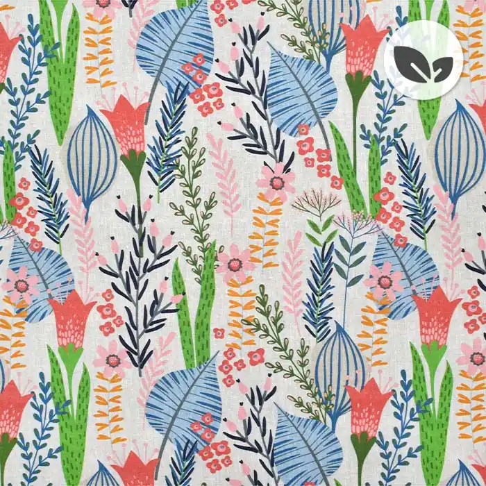 Deko, Druck, bio, digital, floral, 26996-01 Im Trend