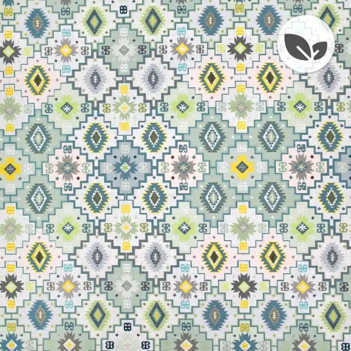 Deko, Druck, bio, digital, geometrisch, 26998-03, grün Im Trend