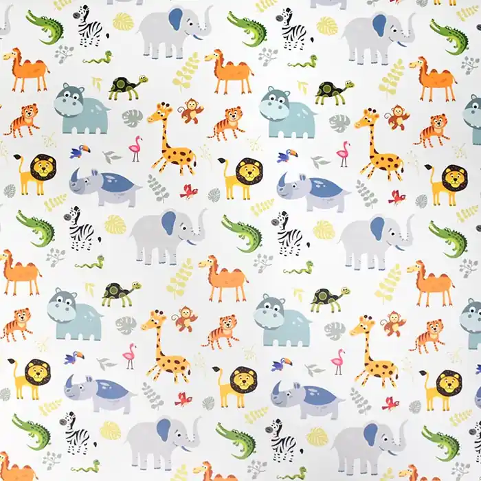 Kunstleder, digital, Tiere, 28237-212 Echt