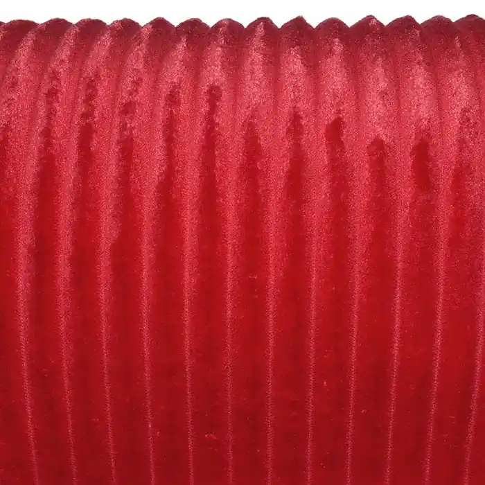 Velours coral, gerippt, 28258-150, rot Nur Für Kurze Zeit