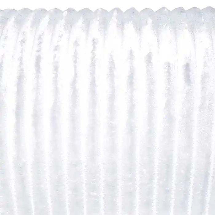 Velours coral, gerippt, 28258-500, weiß Schneller Versand