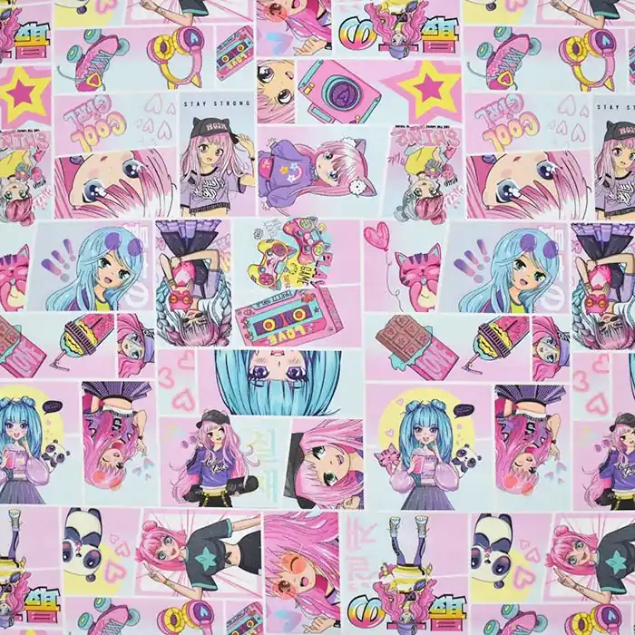 Im Trend Baumwolle, Popeline, digital, für Kinder, 25887-3993