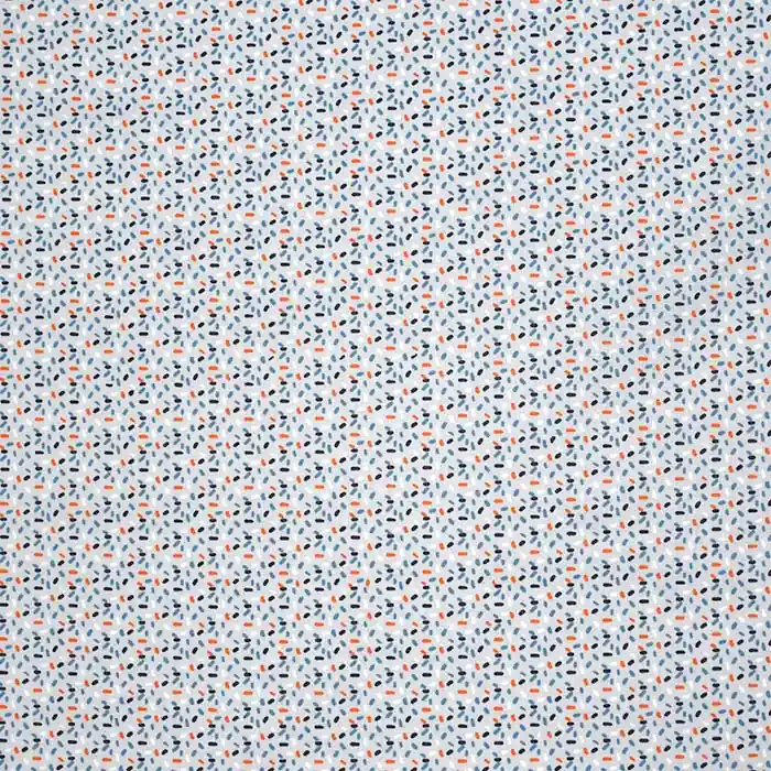Baumwolle, Popeline, Konfetti, 26473-09, hellgrau Must-Have