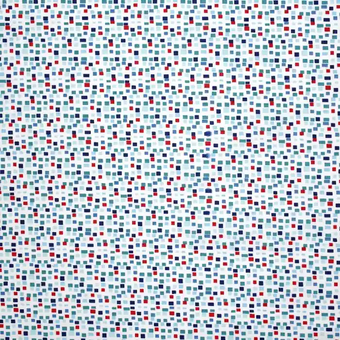 Baumwolle, Popeline, geometrisch, 26481-02, türkis-blau Premium