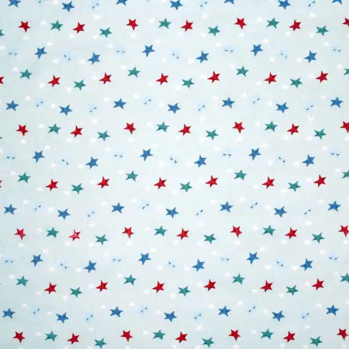 Neu Baumwolle, Popeline, Sterne, 26482-02, blau