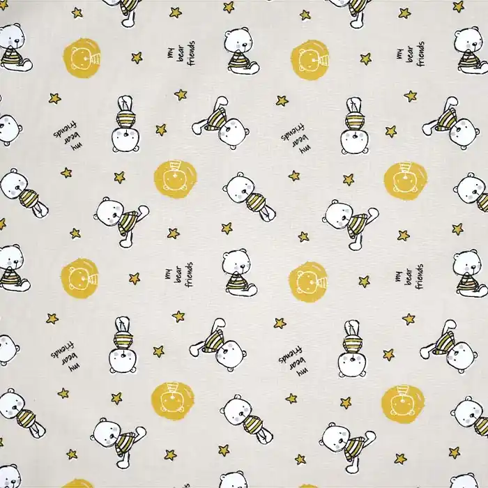 Baumwolle, Popeline, für Kinder, 26483-03, beige-gelb Bestpreis