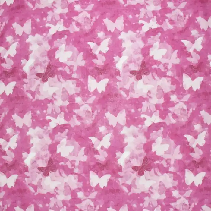 Handgefertigt Baumwolle, dünn, Tiere, 27963-3, rosa