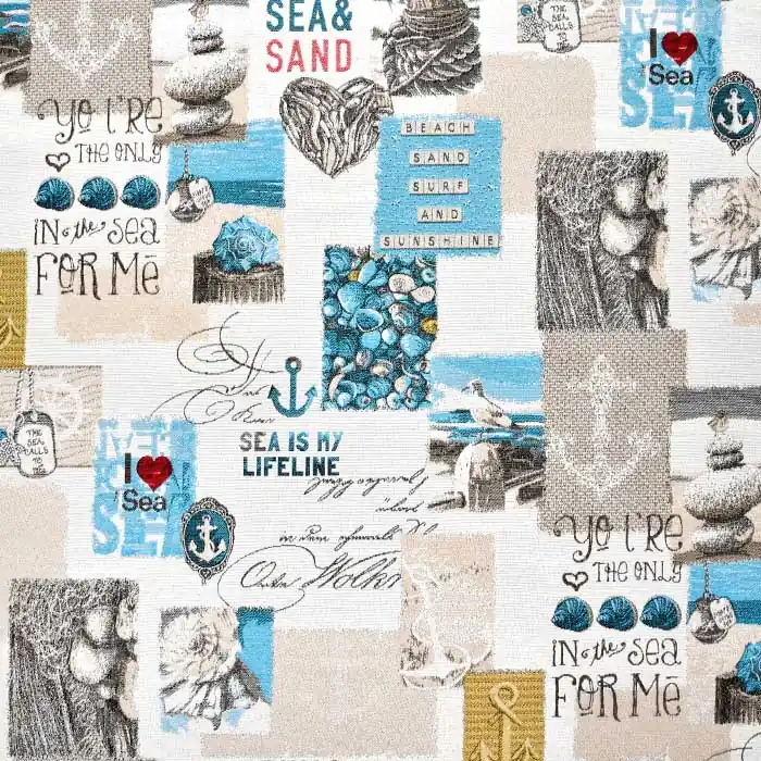 Deko, Jacquard, Meer, 24335 Top-Angebot