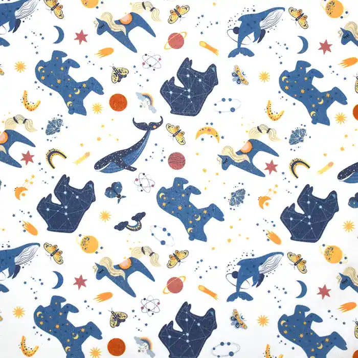 Premium Baumwolle, Popeline, digital, Tiere, 25887-106