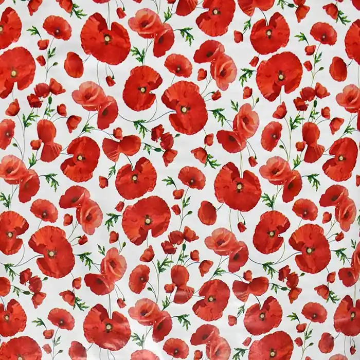 PVC für Tischdecken, floral, 27970-2 Weltweiter Versand