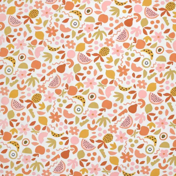 Beliebt Baumwolle, Satin, Obst, 27870-001