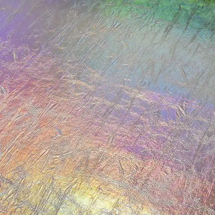 Preisknaller Kunstleder Hologram, 27819-1, orange-rosa