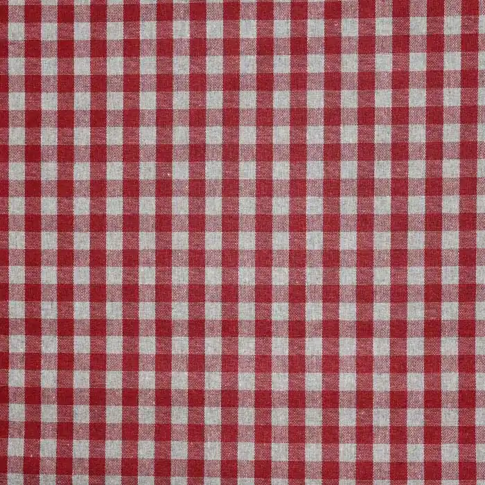 Abverkauf Deko, Druck, imprägniert, Karo, 27793-1, rot