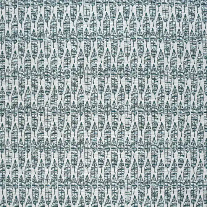 Wochenendangebot Dekostoff, Jacquard, Federn, 21321-37, grün