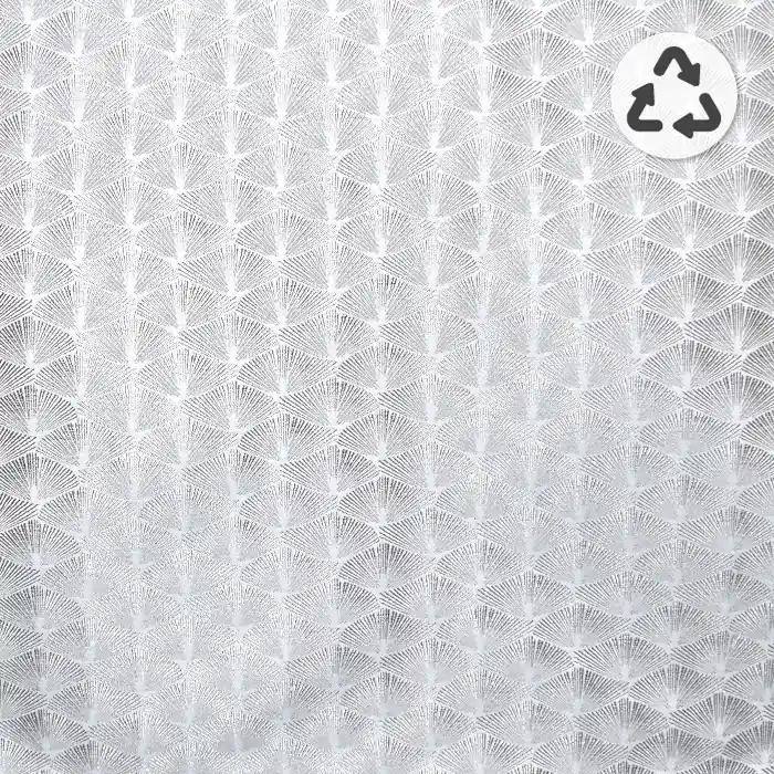 Bestseller Recycelter Dekostoff, Jacquard, Ornament, 22028-1, grau