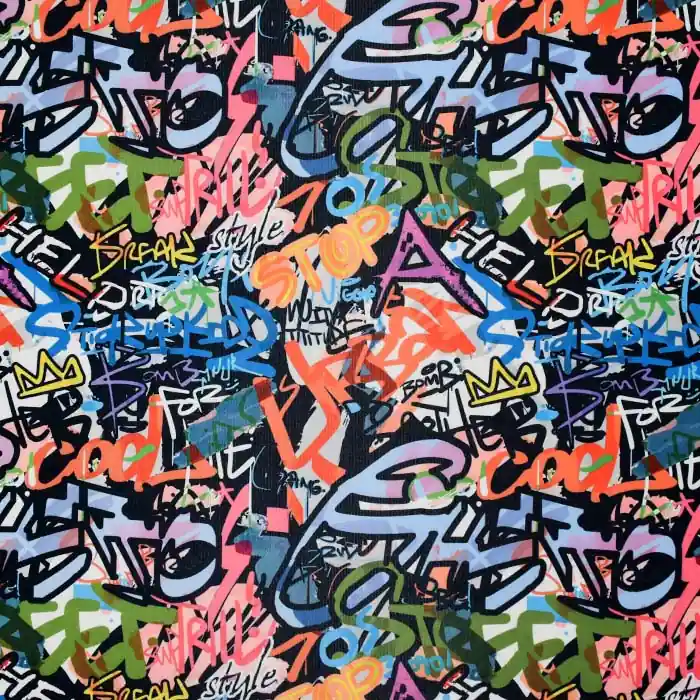 Polyester, Elastan, digital, jugendlich, 27281-069 Meistverkauft