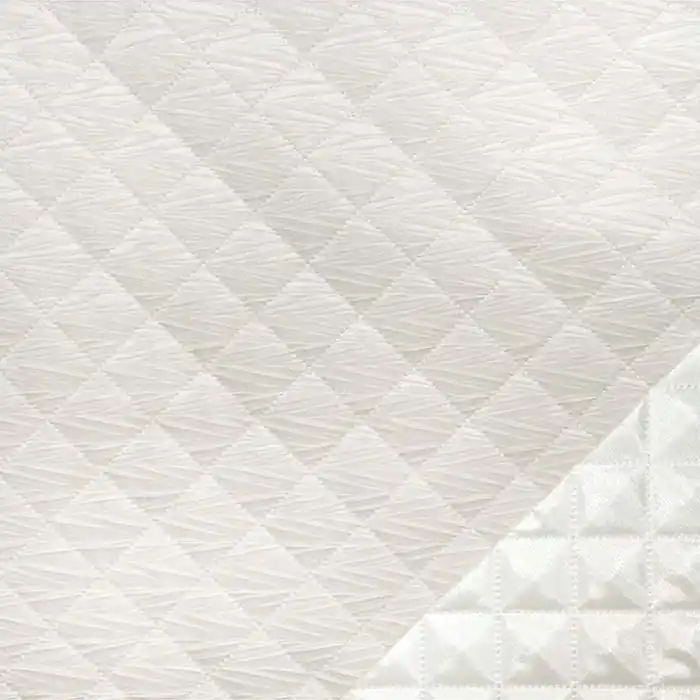 Ab Werk Steppstoff, Samt, Karo, 27320-002, sahne