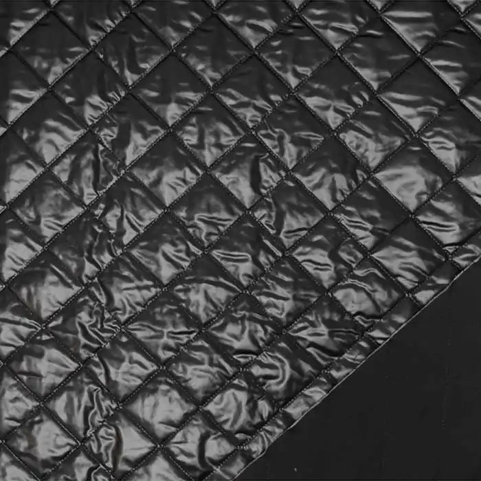 Steppstoff, Karo, 27296-690, schwarz Begrenztes Angebot