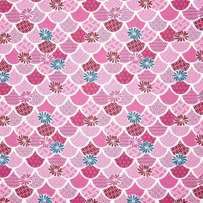 Baumwolle, Popeline, Ornament, 27266-012, rosa Beliebt