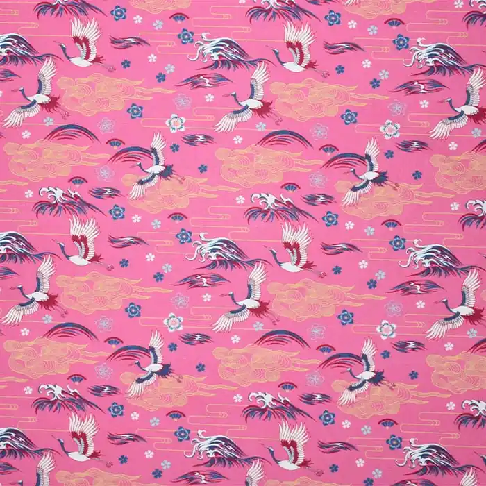 Baumwolle, Popeline, Tiere, 27264-012, rosa Zertifiziert