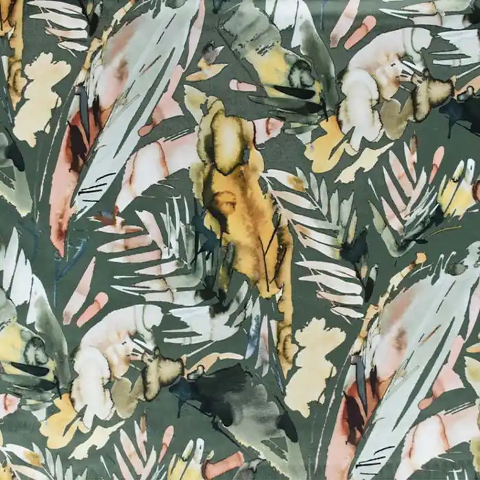 Dekosamt, digital, Natur, 27150-050, grün Schneller Versand