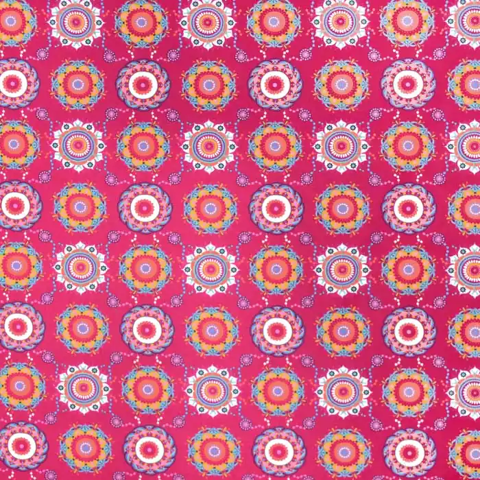 Baumwolle, Popeline, Ornament, 26942-019, rosa Neue Kollektion