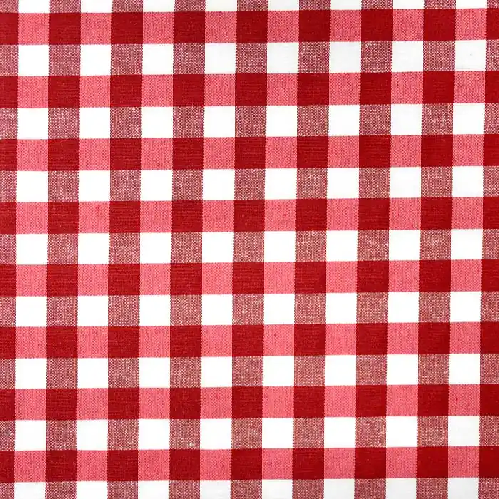 Rabatt Deko, Druck, imprägniert, Karo, 26693-4, rot