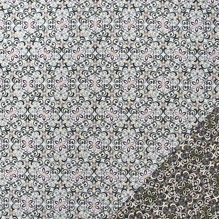 Dekojacquard, beidseitig, Ornament, 26975, violett Markenprodukt