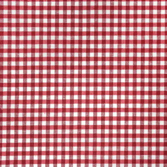 Deko, Druck, imprägniert, Karo, 26694-4, rot Hochwertig