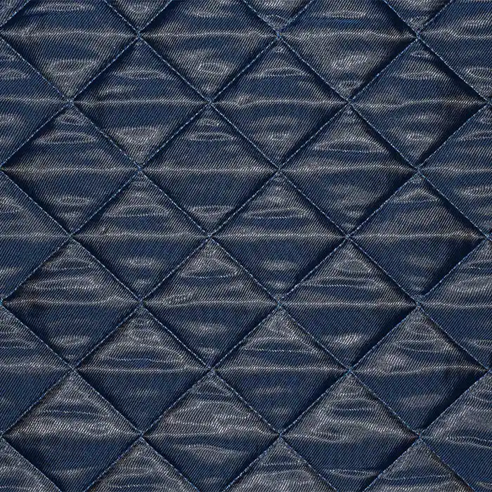 Top-Preis Steppstoff, Karo, 15406-100, blau