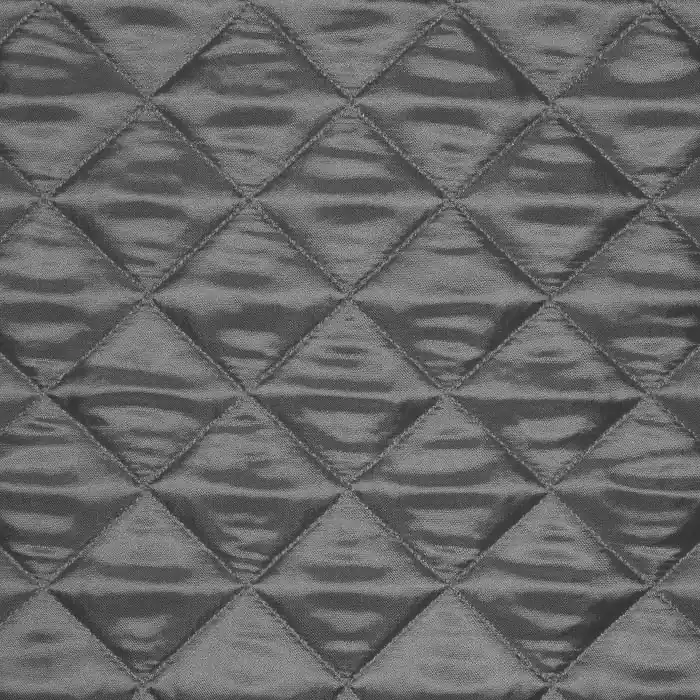 Geprüft Steppstoff, Karo, 15406-112, grau