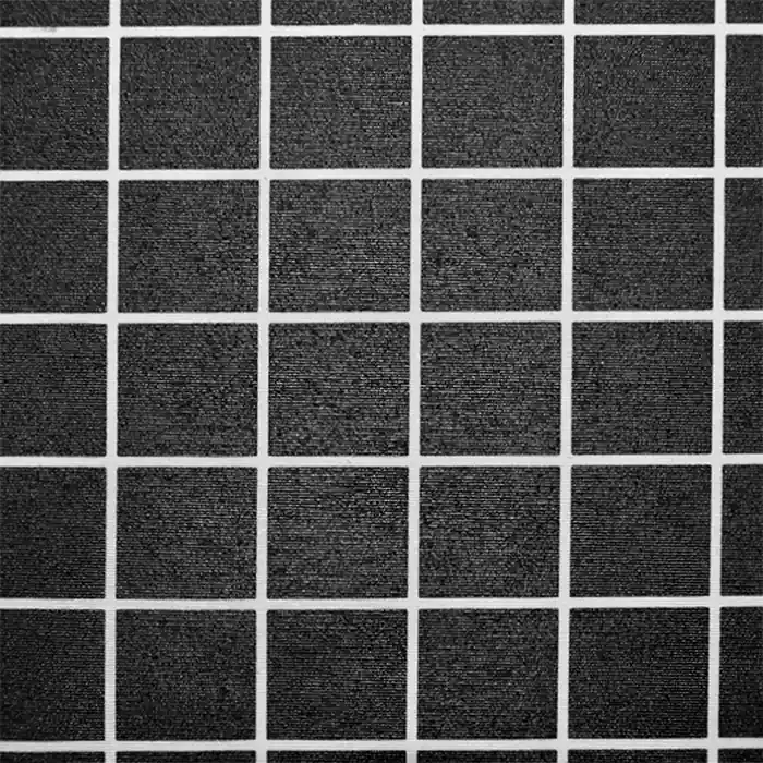 Deko, Druck, imprägniert, Karo, 23928-2, schwarz Weltweiter Versand