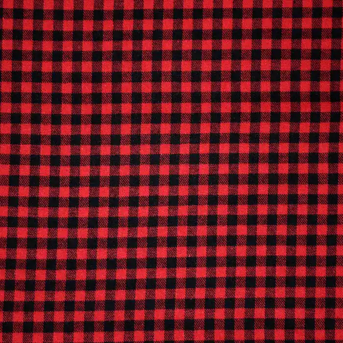 Top-Qualität Flanell, Karo, 26264-014, schwarz-rot