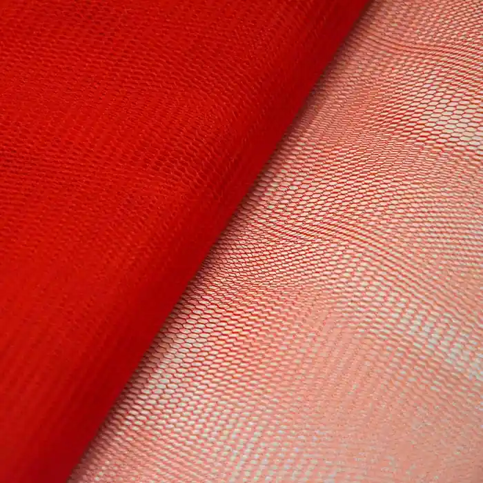 Markenprodukt Tüll, klassisch, 13380-6, rot