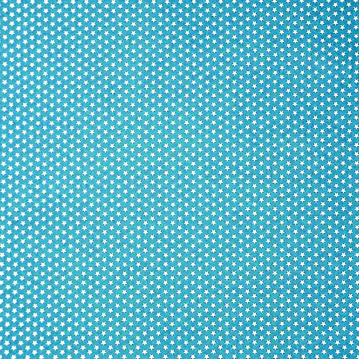 Schnäppchen Baumwolle, Popeline, Sterne, 19657-009, türkis