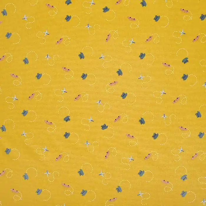 Preis Gesenkt Baumwolle, Popeline, für Kinder, 23443-006, ocker