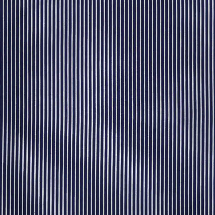 Markenware Baumwolle, Popeline, Streifen, 23367-002, dunkelblau