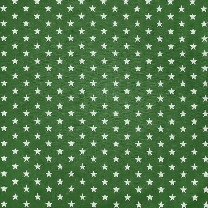 Baumwolle, Popeline, Sterne, 17951-027, grün Nur Heute