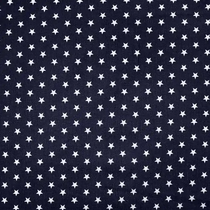 Baumwolle, Popeline, Sterne, 17951-002, dunkelblau Top-Preis