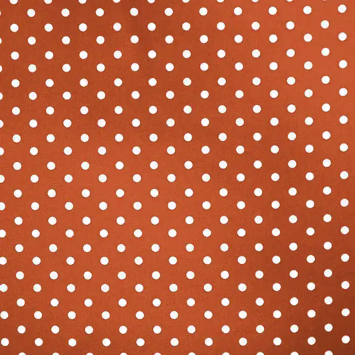 Kostenfreie Lieferung Baumwolle, Popeline, Punkte, 17952-030, ziegelfarben