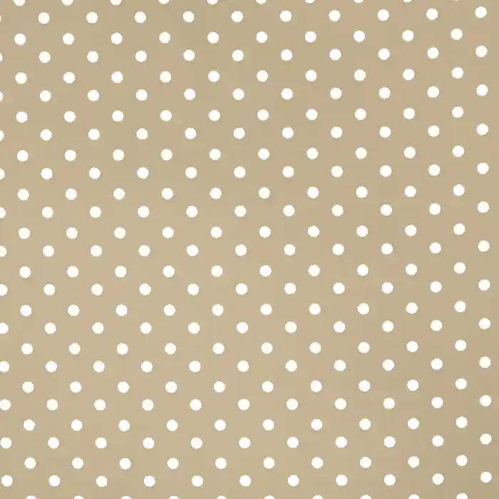 Kostenloser Versand Baumwolle, Popeline, Punkte, 17952-022, beige