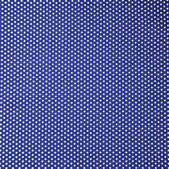 Rabatt Baumwolle, Popeline, Sterne, 19657-003, blau