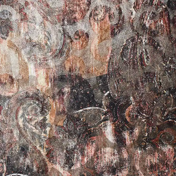 Dekosamt, Portobello, abstrakt, 25984-04, orange Garantierte Lieferung