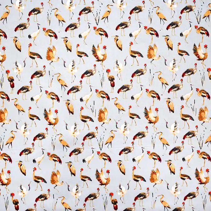 Baumwolle, Satin, Tiere, 23798-002, grau Preisknaller